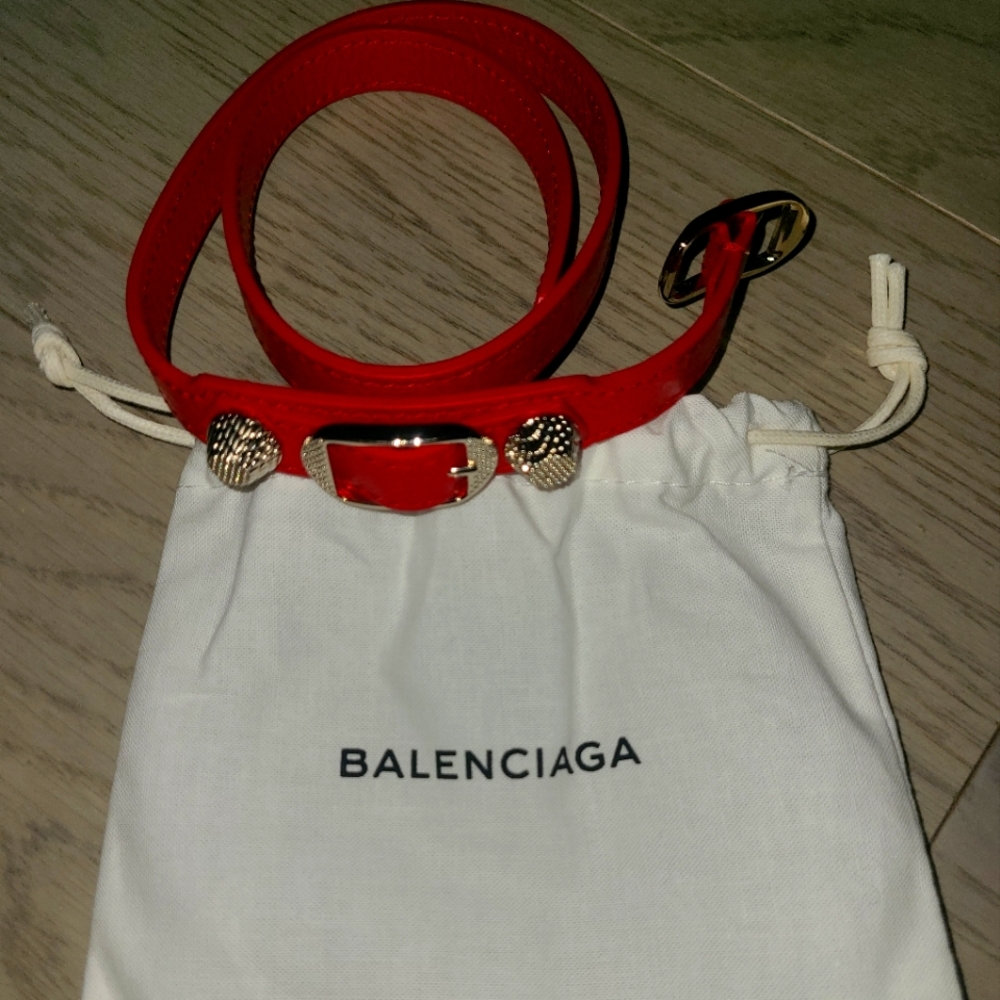 BALENCIAGAGiant Triple Wrap Bracelet with Nickel Hardware 236345